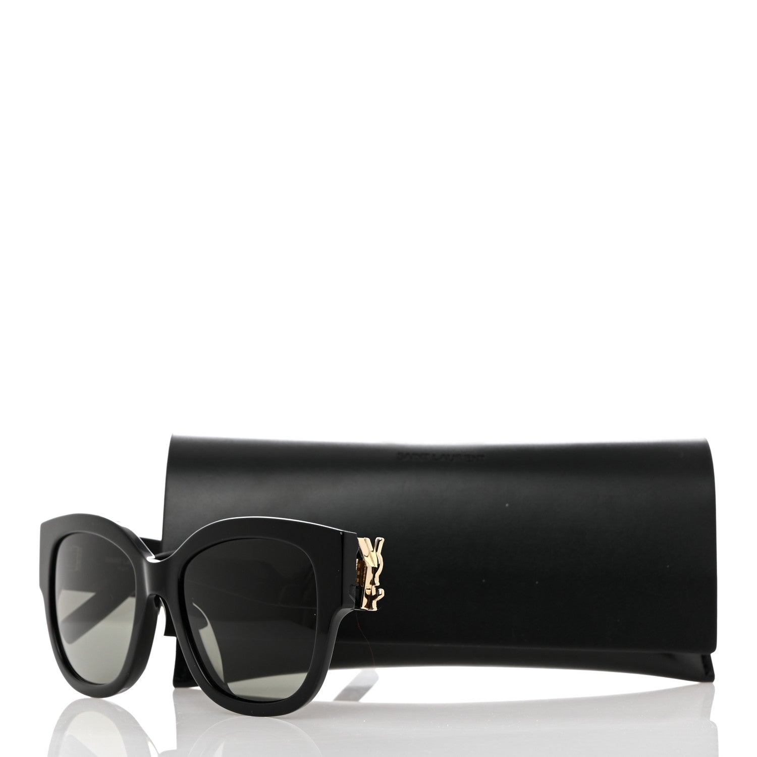 Saint Laurent Acetate Cateye Sunglasses SL M95 F Black 7 of 7