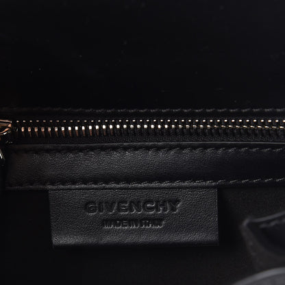 Givenchy Calfskin Mini Pandora Box Logo Strap Crossbody Bag Black 6 of 7