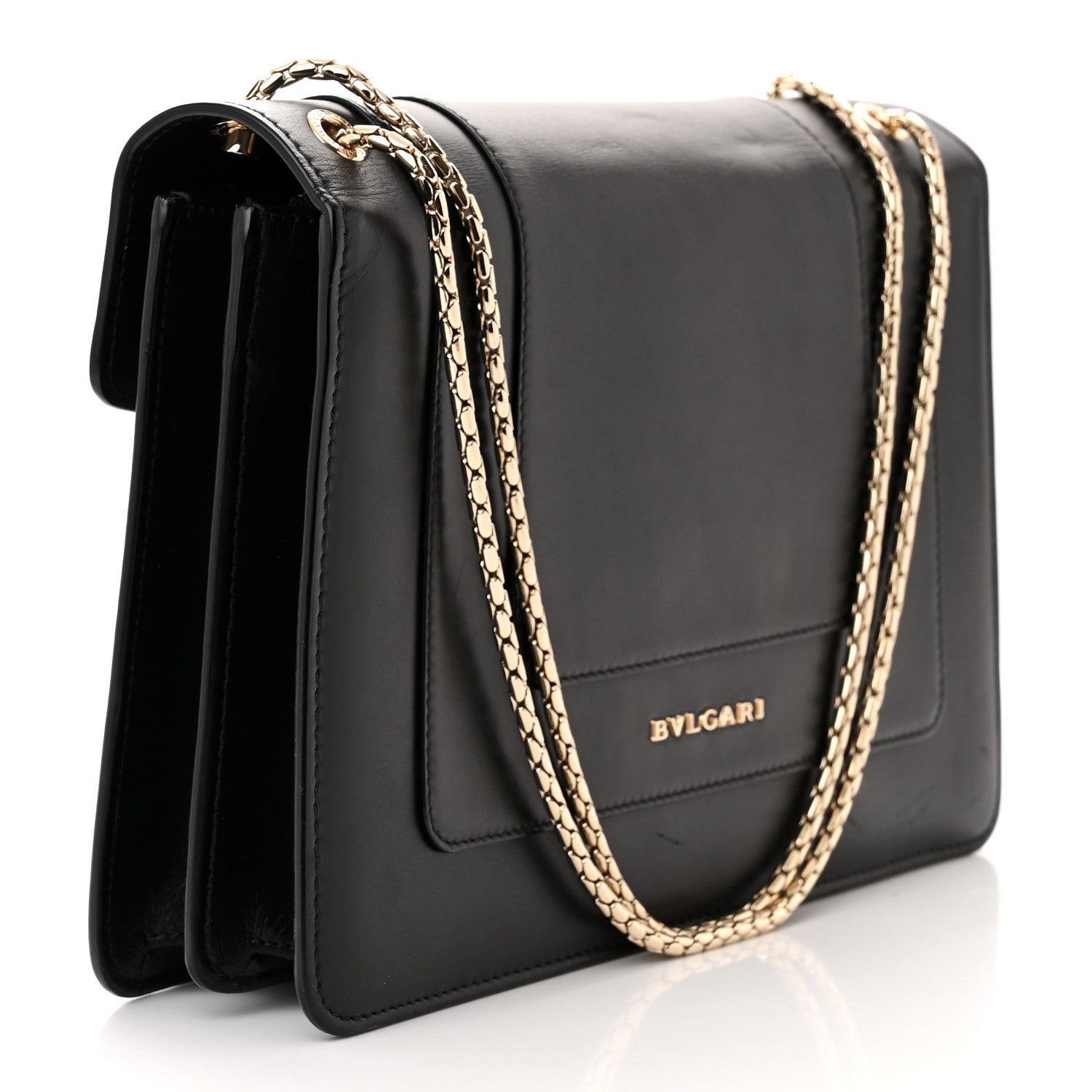 Bulgari Calfskin Serpenti Forever Crossbody Bag Black 3 of 10