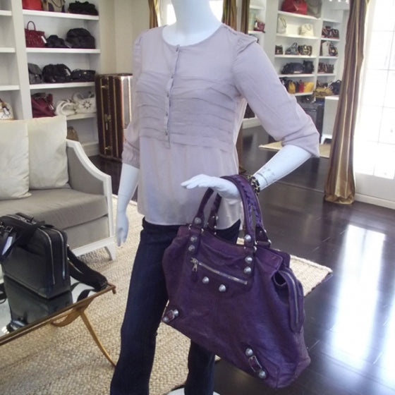 Chevre RTT Tote Violet GSH