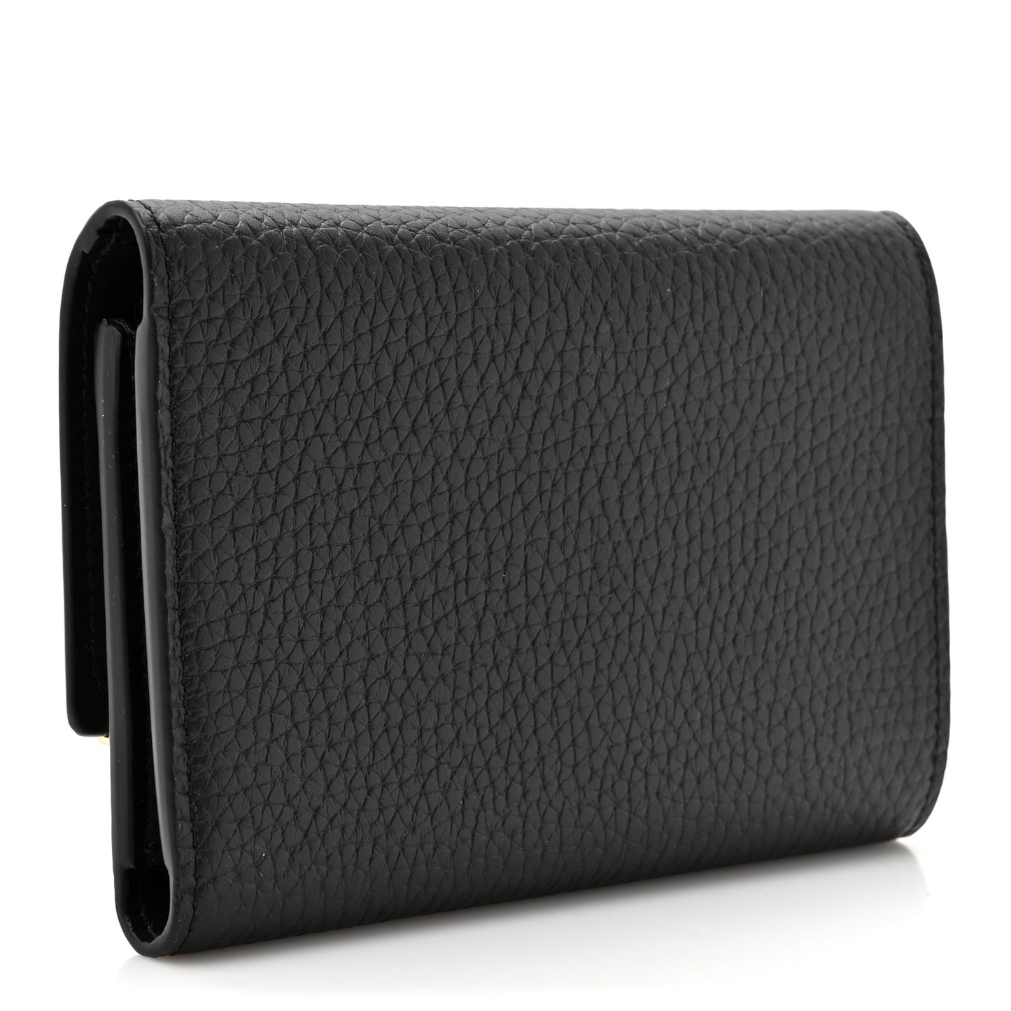 Taurillon Embellished Flower Crown Capucines Compact Wallet