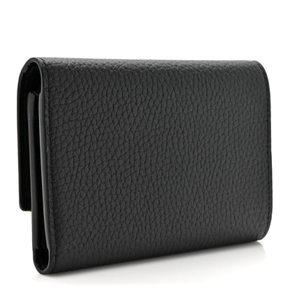 Louis Vuitton Taurillon Embellished Flower Crown Capucines Compact Wallet 3 of 8