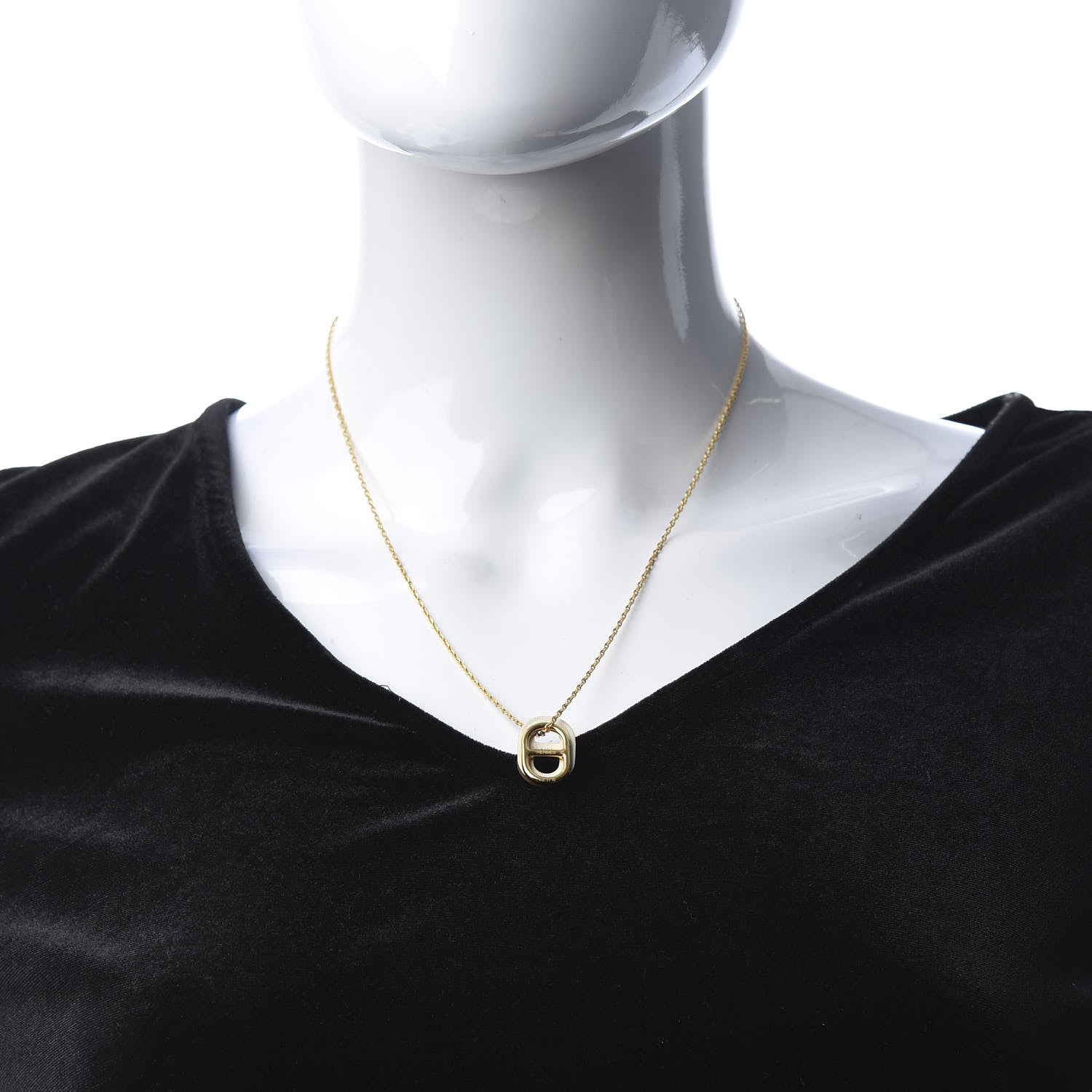 Hermes Swift O'Maillon Pendant Necklace Nata 2 of 6