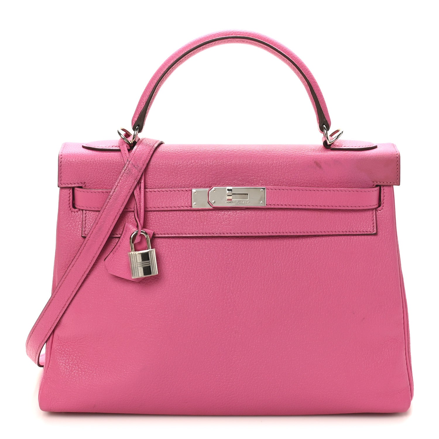 Hermes Chevre Mysore Kelly Sellier 28 Fuchsia 1 of 11