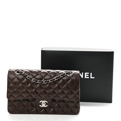 Chanel Lambskin Quilted Medium Double Flap Dark Brown 11 of 11