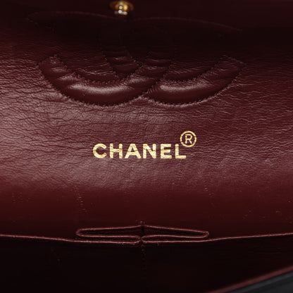Chanel Lambskin Quilted Medium Double Flap Black 8 of 10
