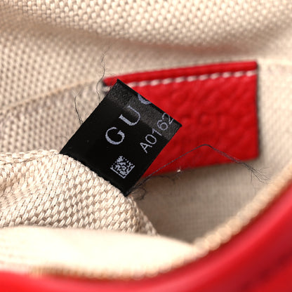 Gucci Pebbled Calfskin Mini Soho Chain Bag Tabasco Red 9 of 12