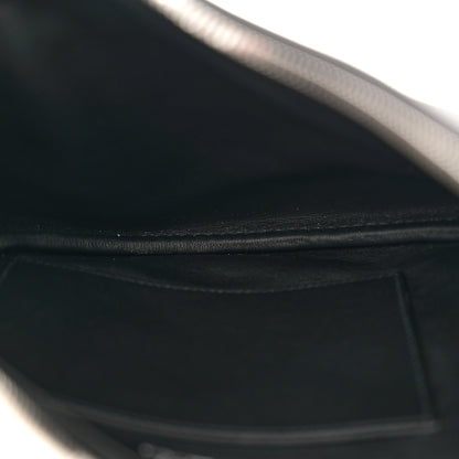 Hermes Swift H Plume Canvas Buddy Pocket Bag Black Ecru 5 of 11