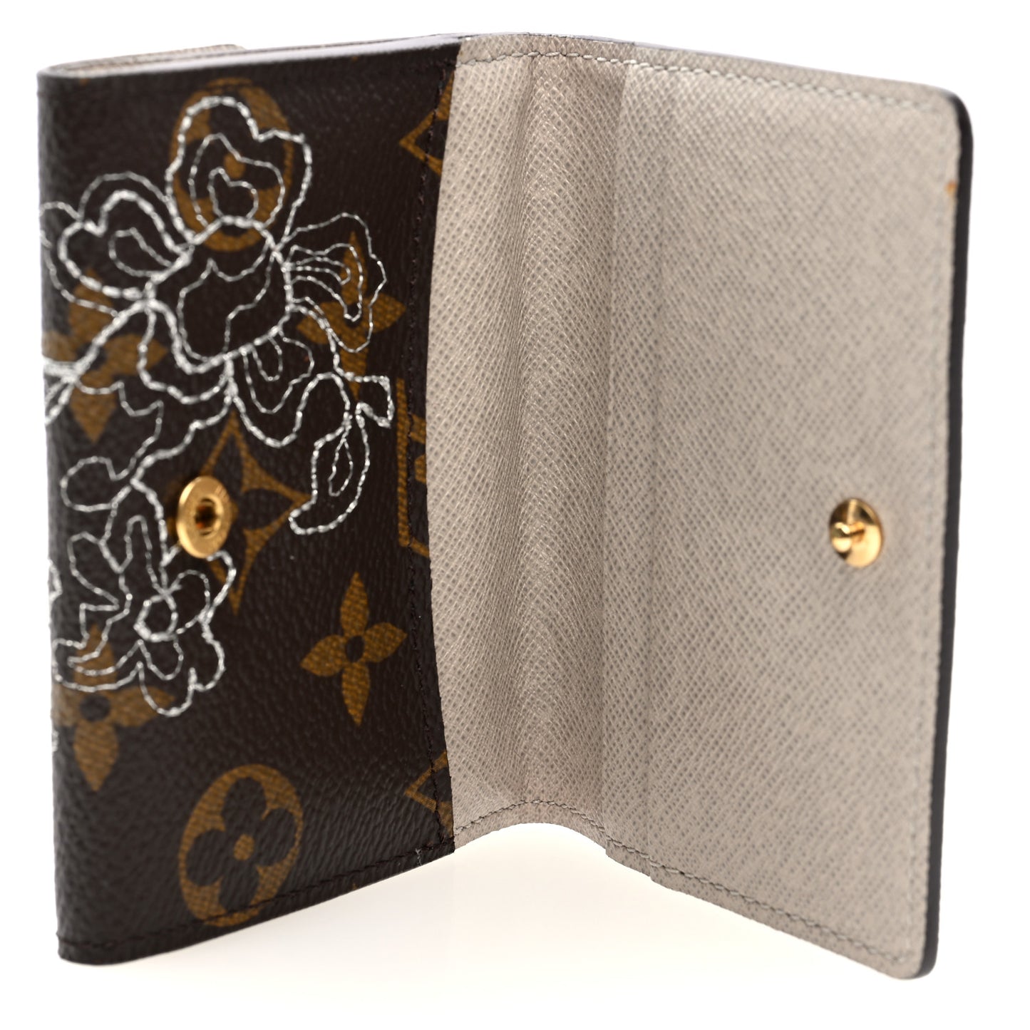 Monogram Dentelle Elise Wallet Silver