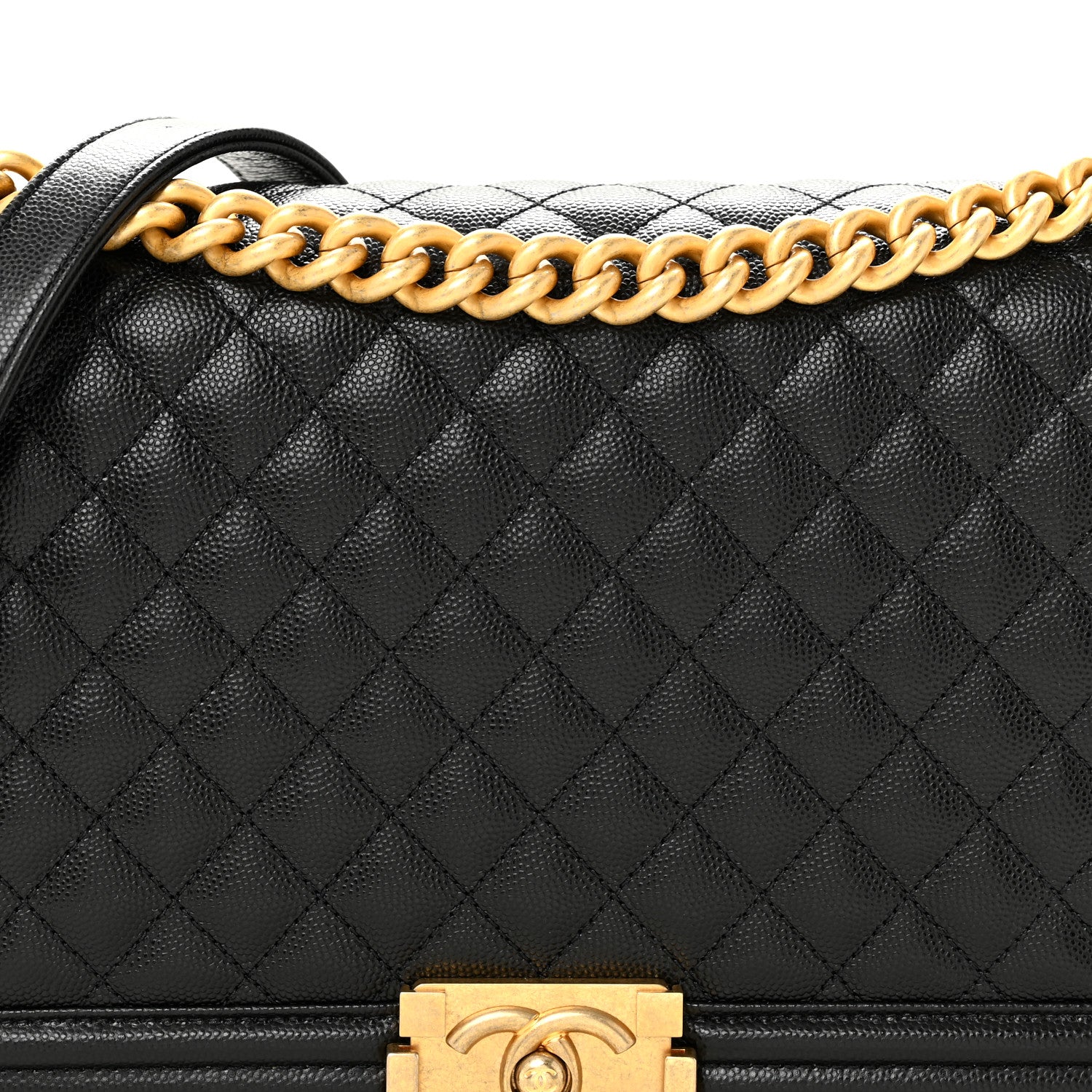 Chanel Caviar Quilted New Medium Boy Flap Black 8 of 11