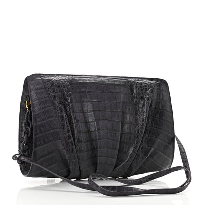 Nancy Gonzalez Crocodile Slim Frame Chain Clutch Degrade 3 of 9