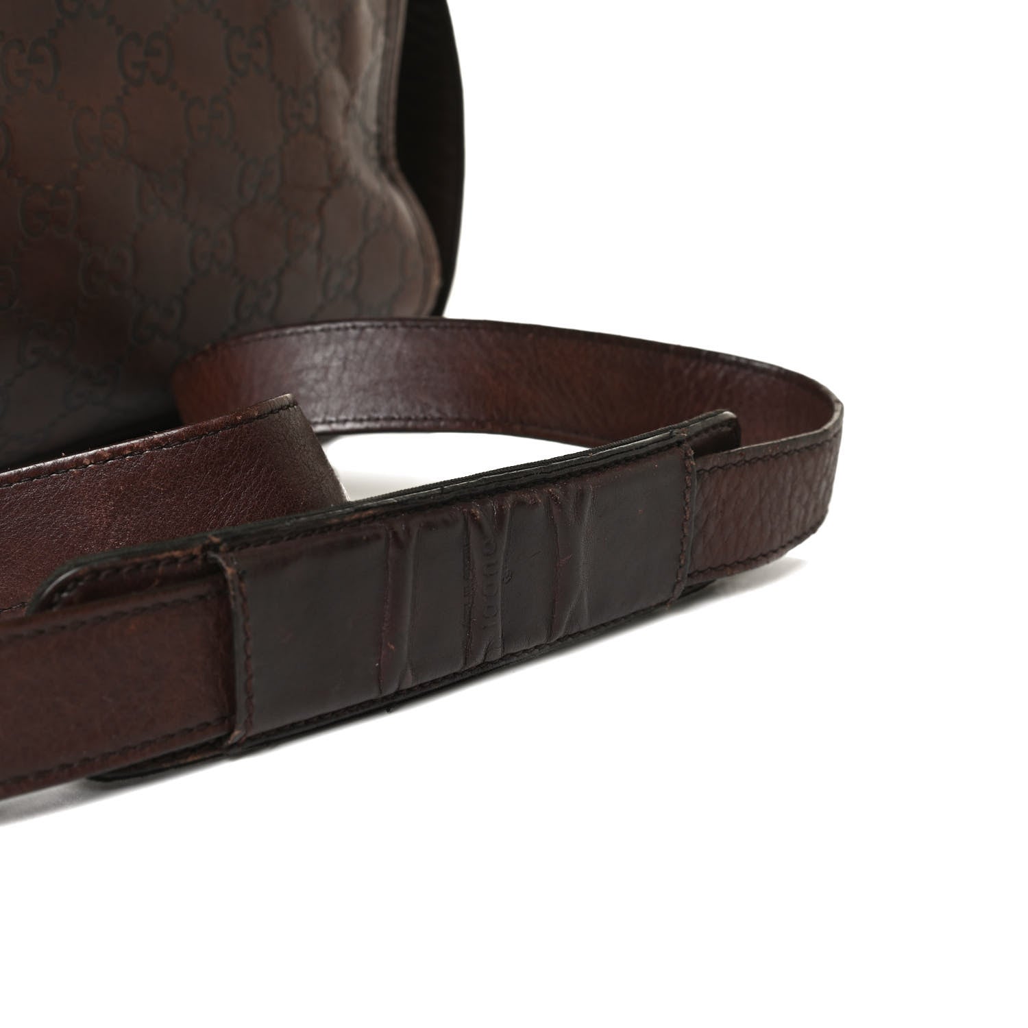 Gucci Guccissima Flap Messenger Bag Dark Brown 11 of 30