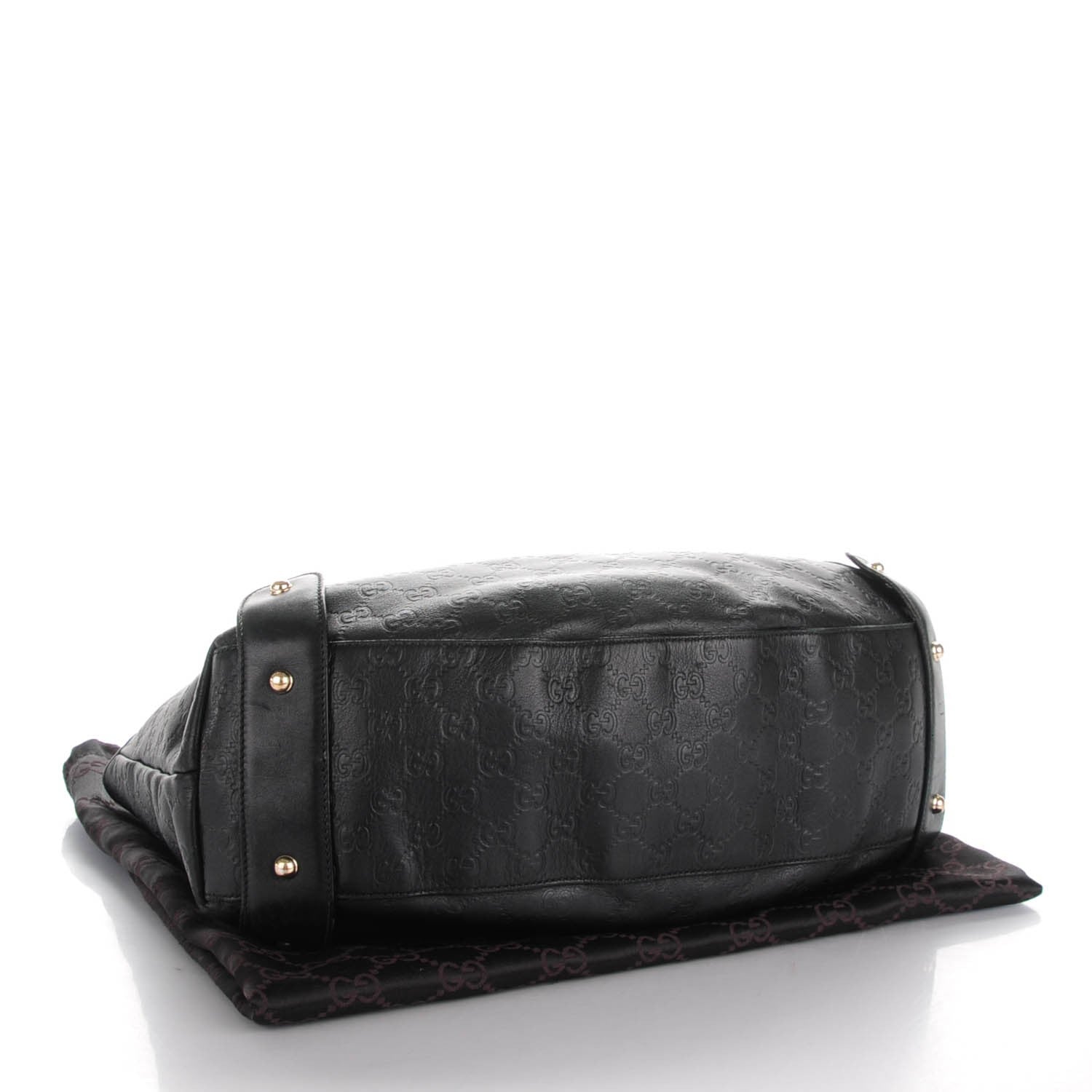 Gucci Guccissima Medium Pelham Shoulder Bag Black 4 of 8