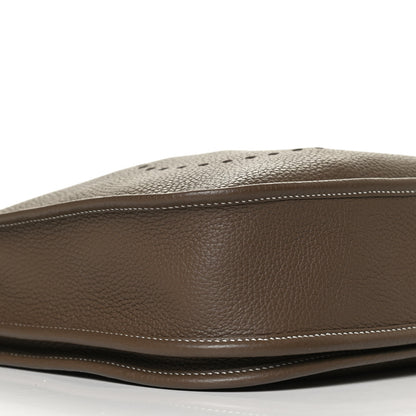 Hermes Taurillon Clemence Evelyne III PM Etoupe 8 of 11