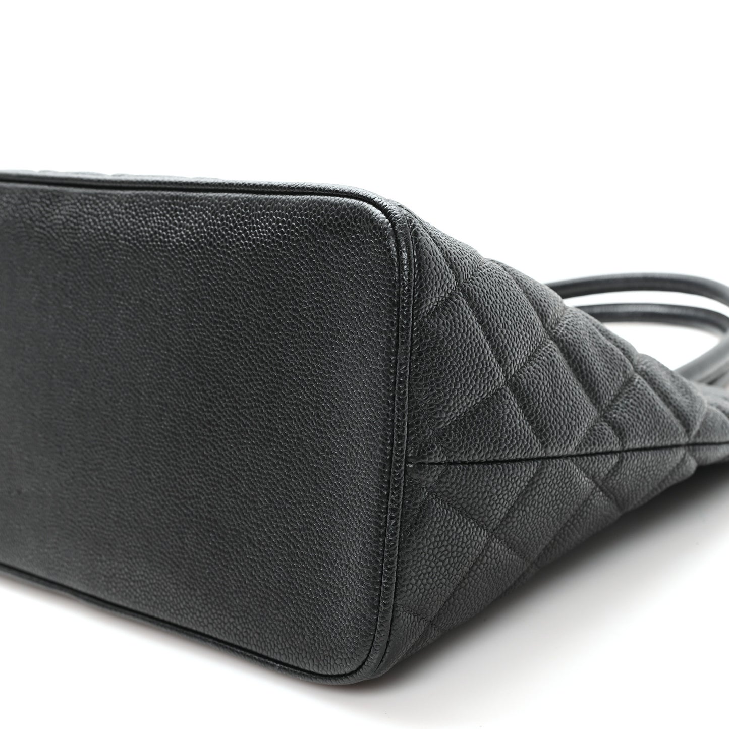 Caviar Quilted Medallion Tote Black