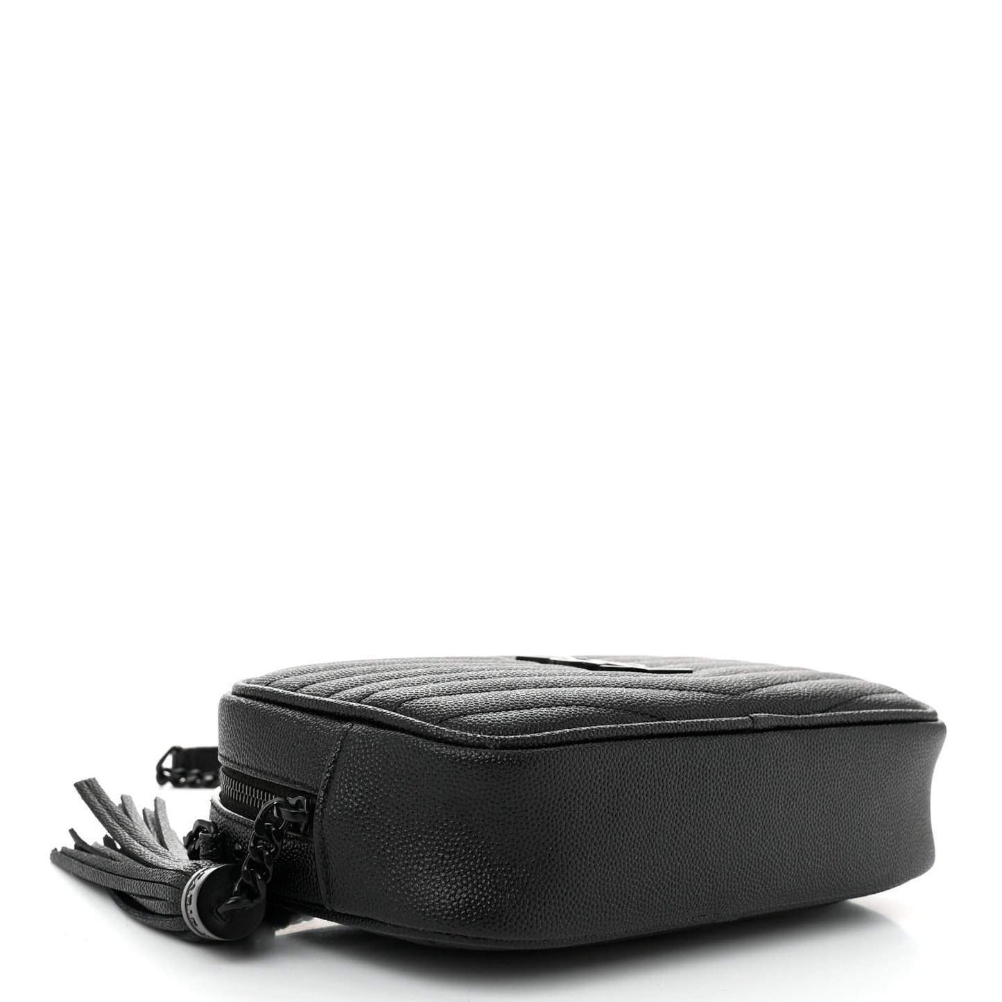 Grain De Poudre Matelasse Monochrome Monogram Mini Lou Camera Bag Black