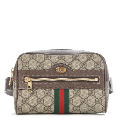Gucci GG Supreme Monogram Web Small Ophidia Belt Bag 65 26 Dark Brown 1 of 10