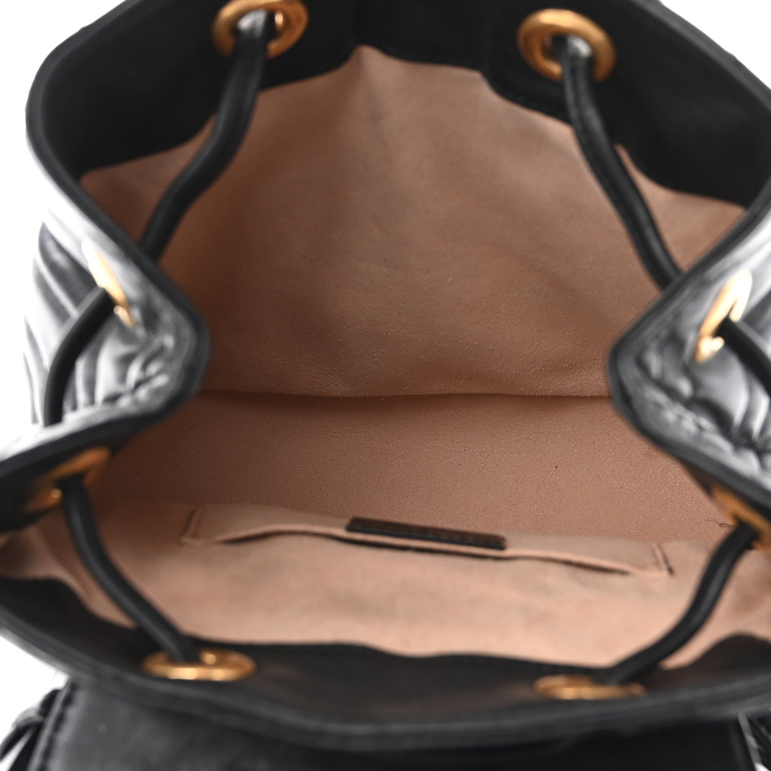 Gucci Calfskin Matelasse GG Marmont Flap Backpack Black 5 of 9