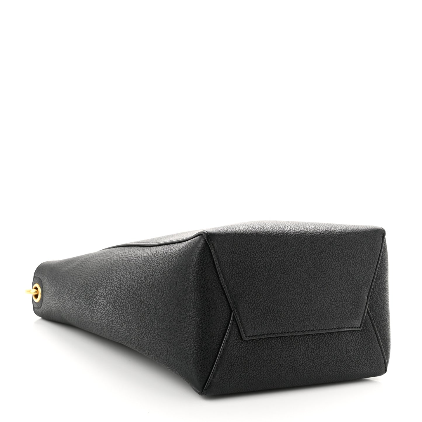 Soft Grained Calfskin Small Sangle Bucket Bag Black