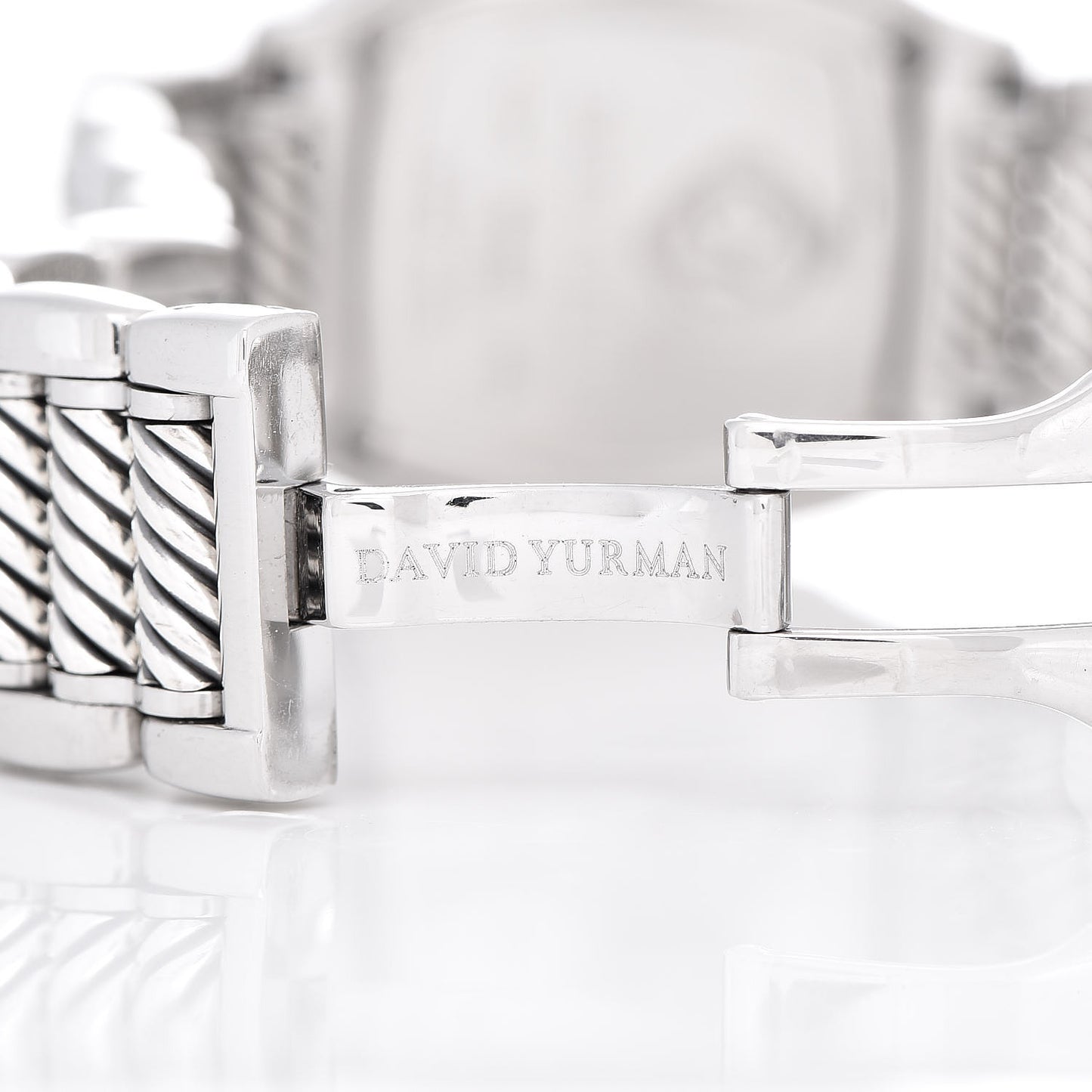 Stainless Steel Sterling Silver Diamond Mother of Pearl 25mm Thoroughbred Quartz Watch