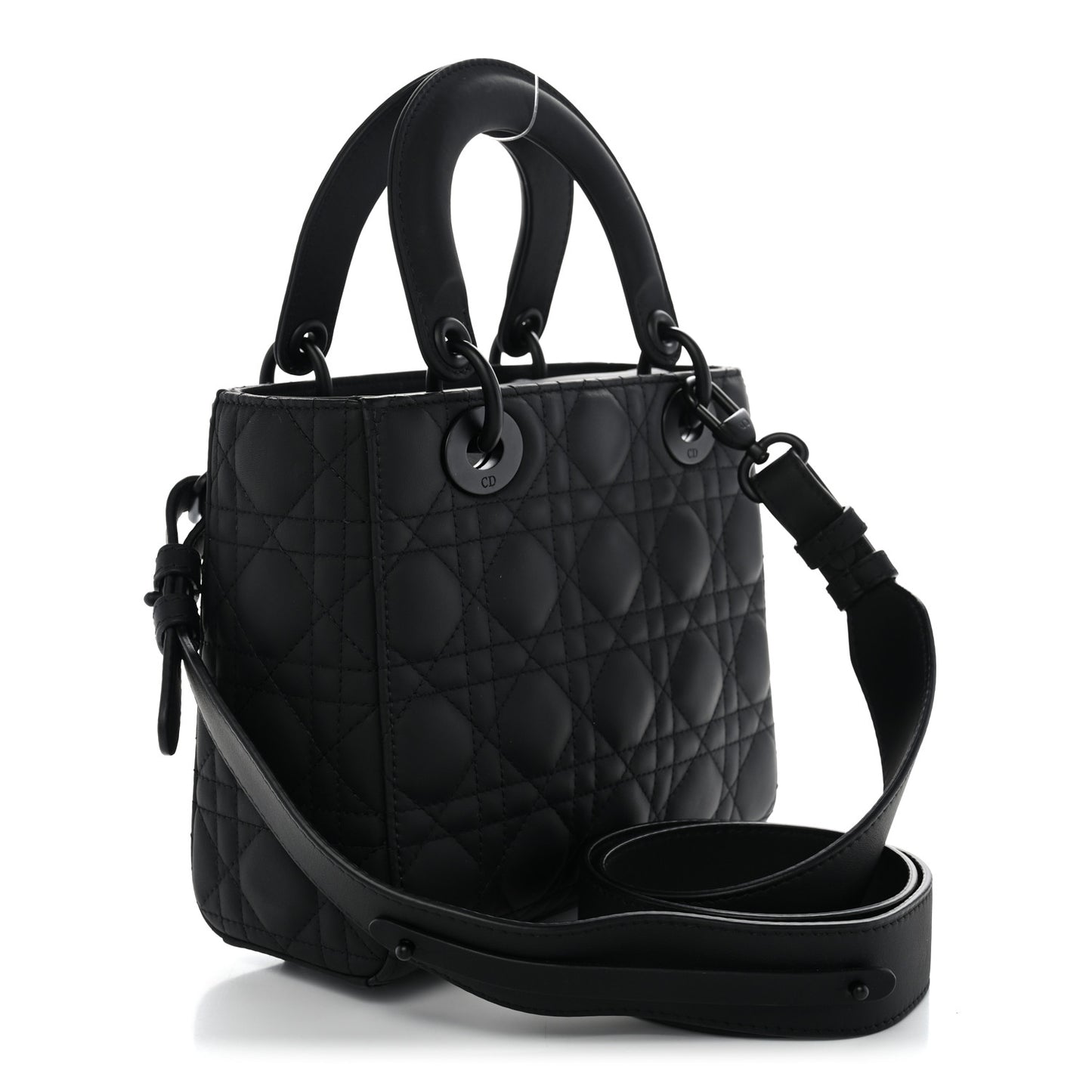 Ultra Matte Calfskin Cannage Small My ABCDior Lady Dior  Black