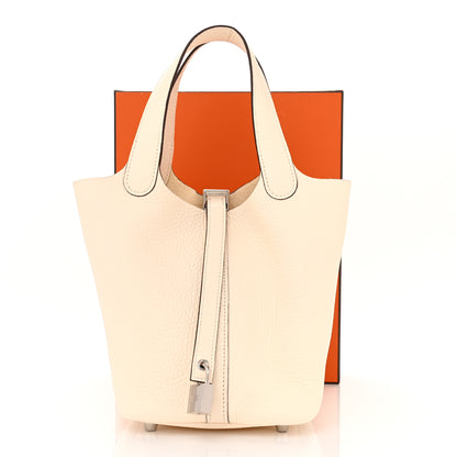 Hermes Taurillon Clemence Picotin Lock 18 PM Nata 12 of 12