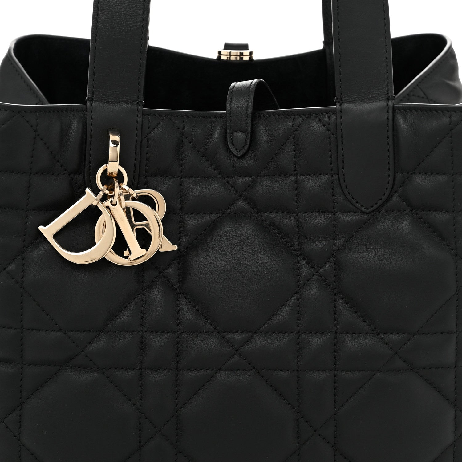 Christian Dior Calfskin Macrocannage Medium Toujours Black 9 of 11