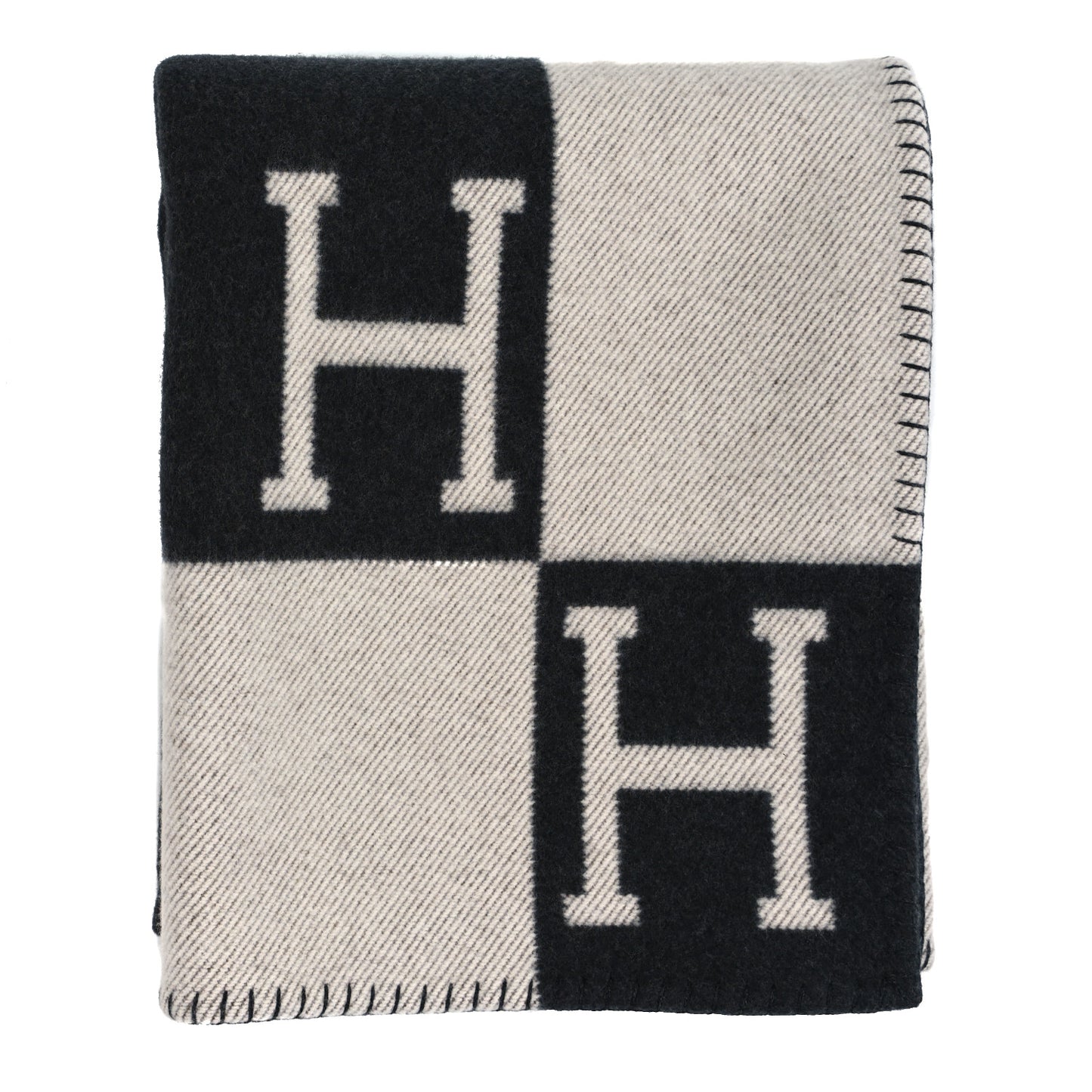 Wool Cashmere Signature Avalon Blanket Black