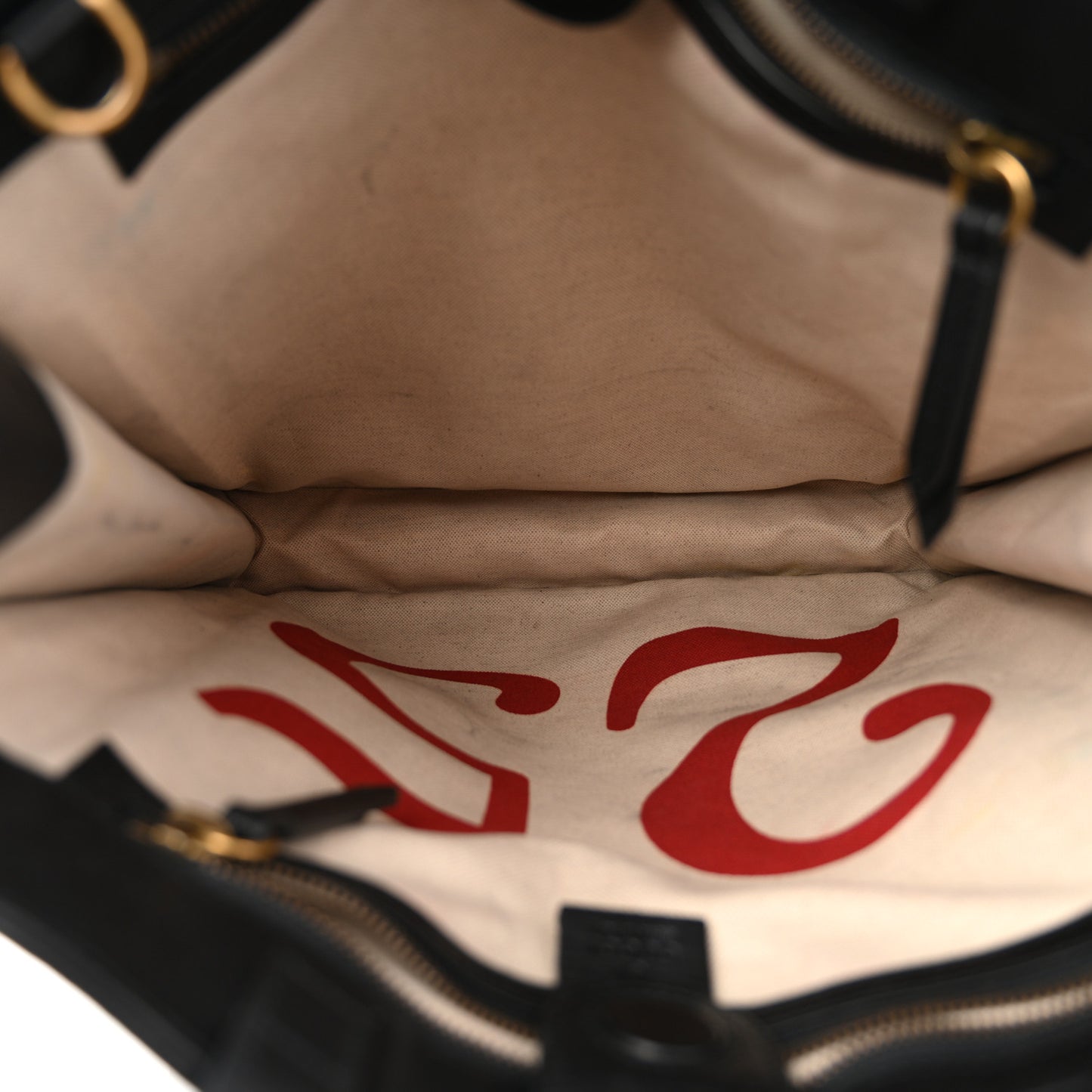 Soft GG Supreme Monogram Kingsnake Vertical Tote  Black
