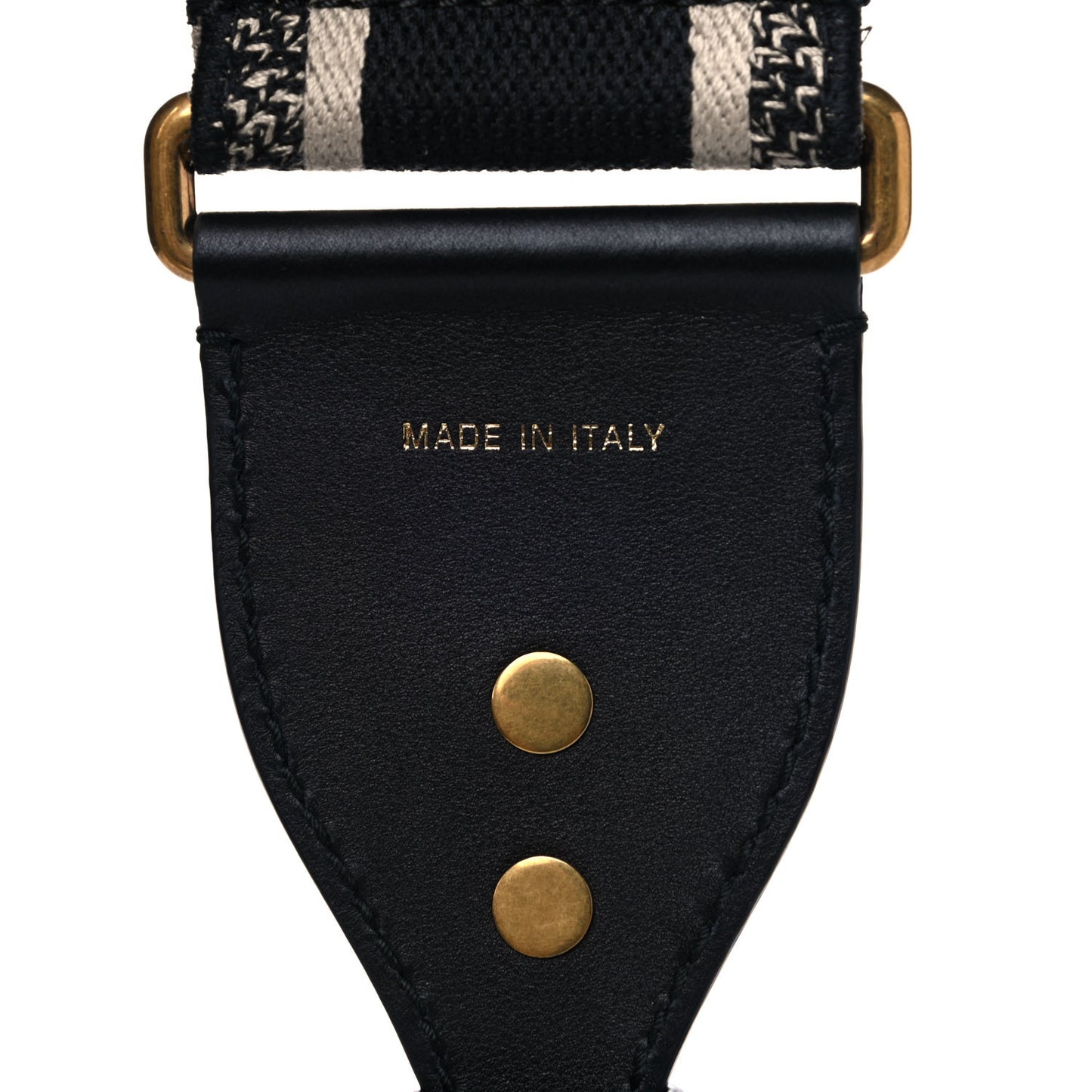 Canvas Embroidered Shoulder Strap Blue