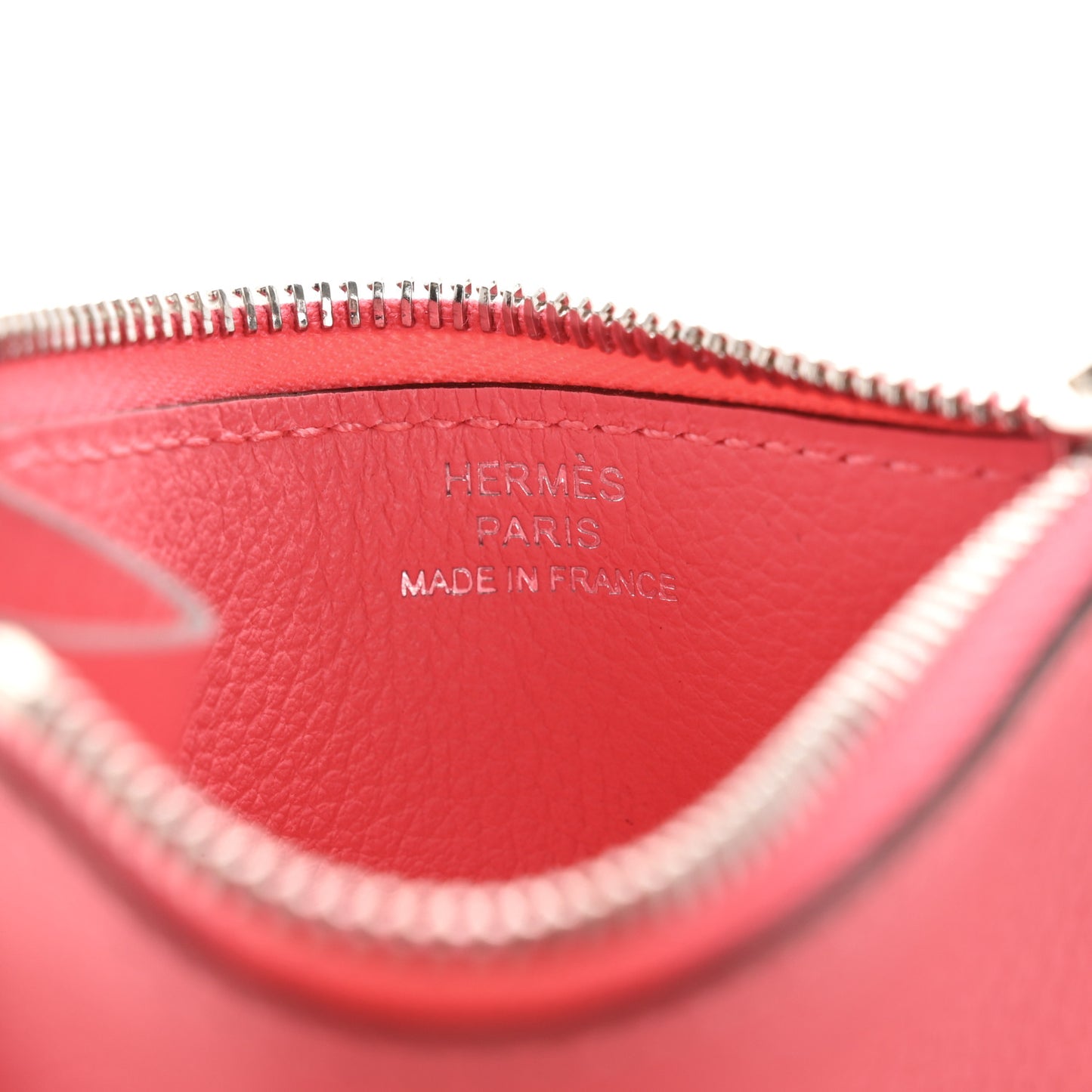 Evercolor Bi-Color Constance Slim Wallet Rouge H Rose Azalee