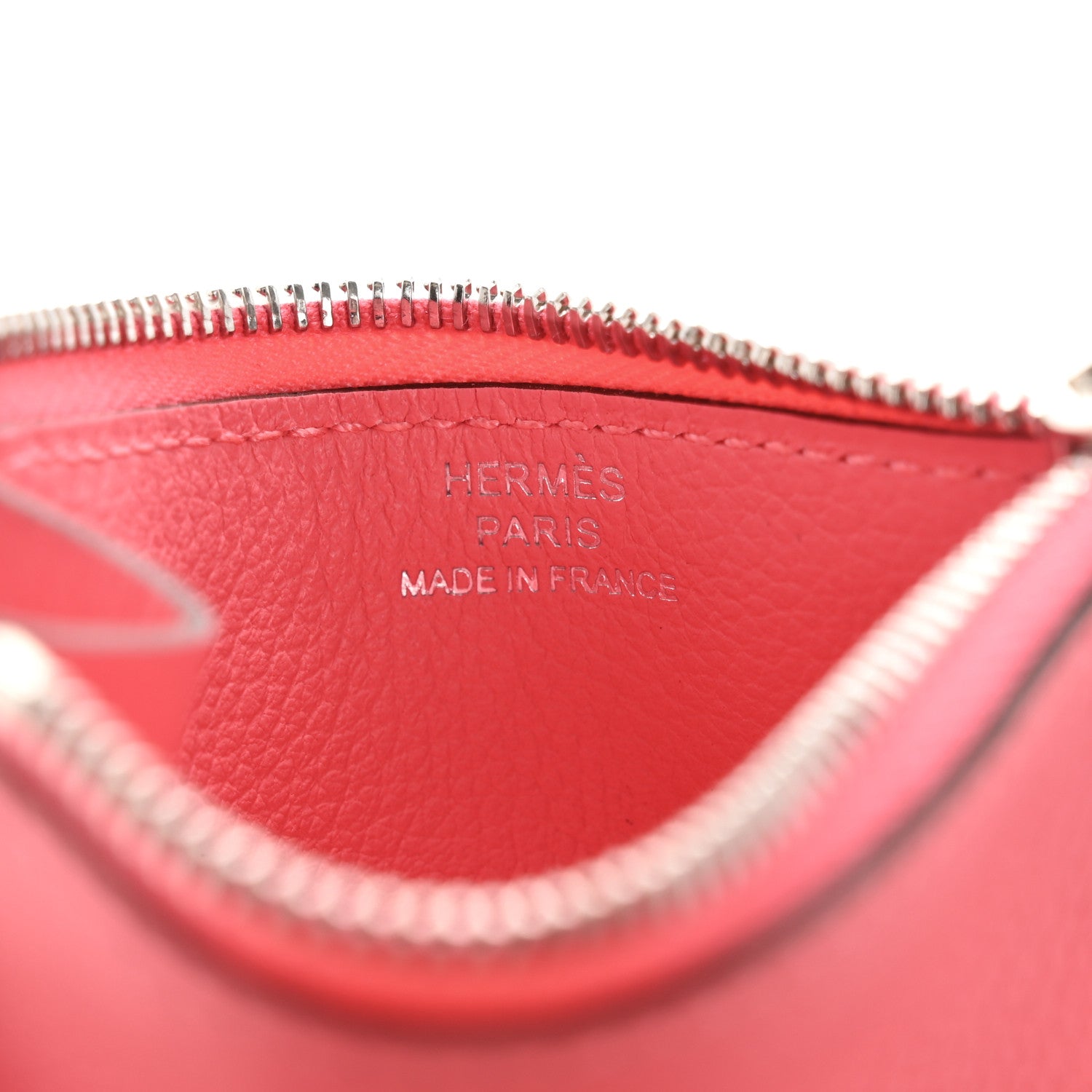 Hermes Evercolor Bi-Color Constance Slim Wallet Rouge H Rose Azalee 10 of 11