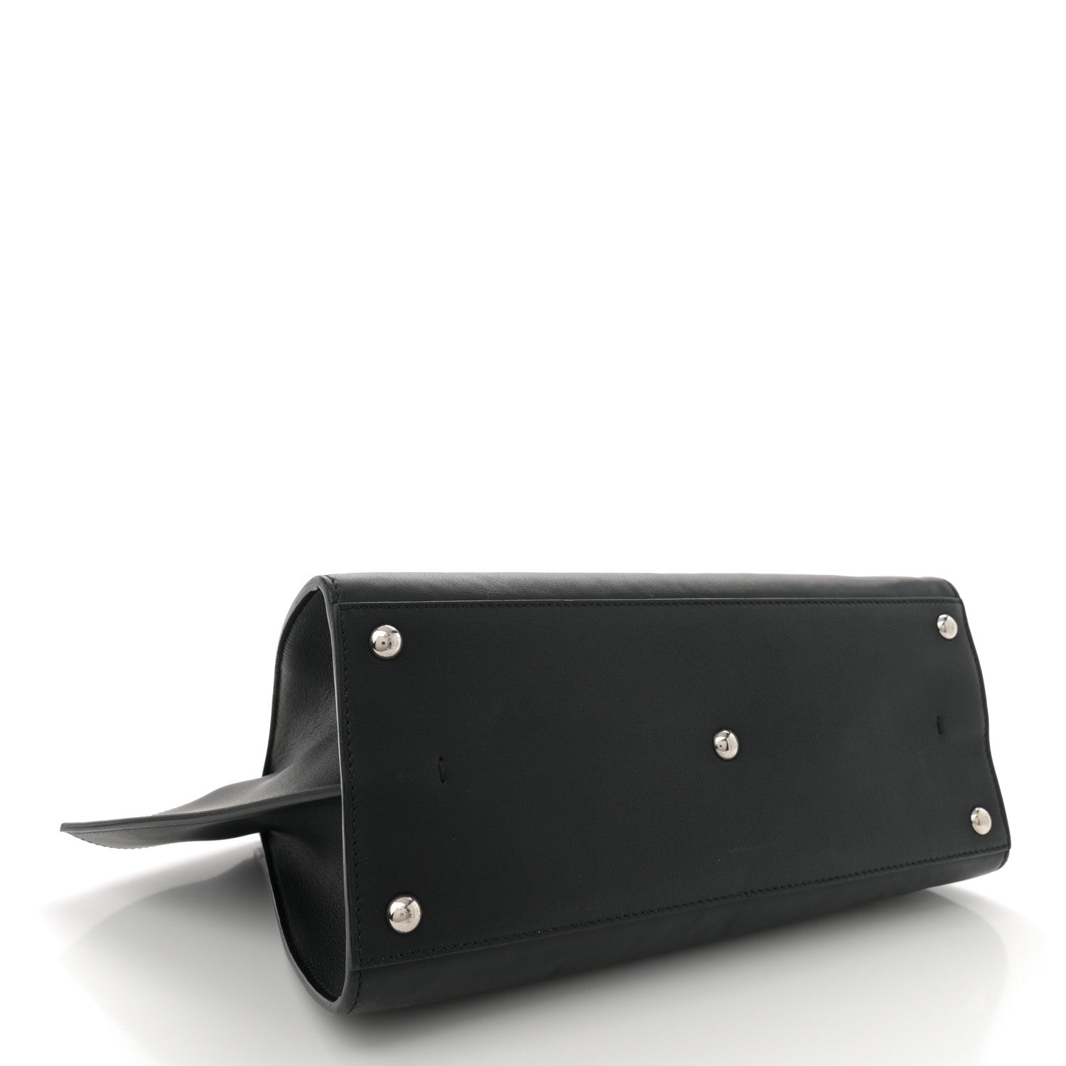 Fendi Vitello Dolce Shiny Nappa Petite 3Jours Tote Black 4 of 13