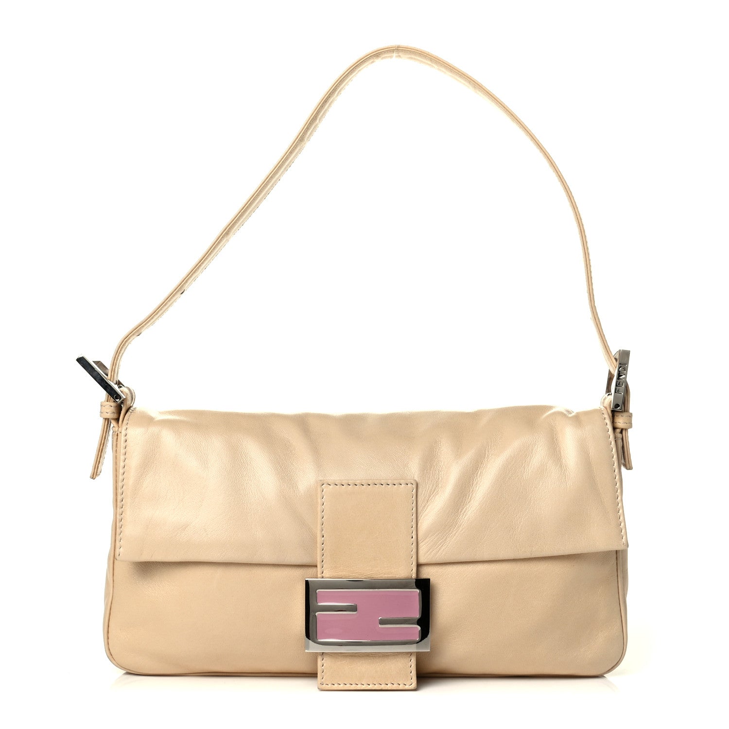 Fendi Calfskin Baguette Beige 1 of 7