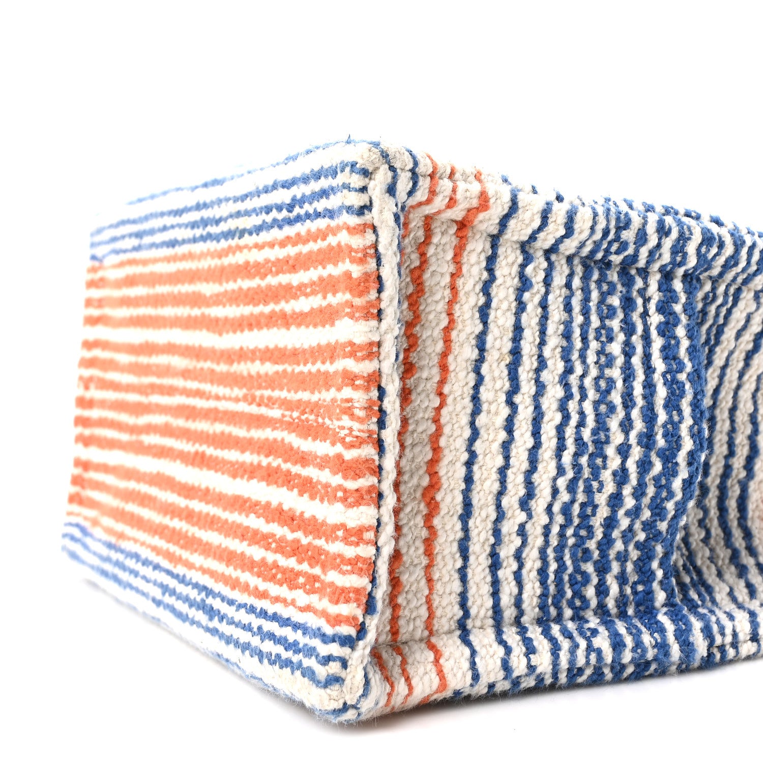 Celine Canvas Calfskin Striped Triomphe Small Cabas Thais Multicolor 9 of 9