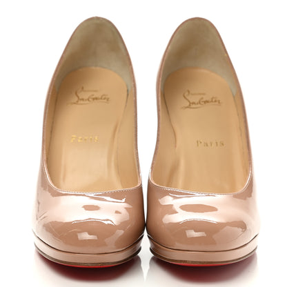 Christian Louboutin Patent Kabetts 100 Pumps 37.5 Nude 2 of 8