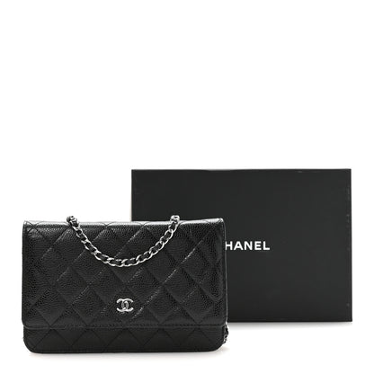Chanel Caviar Quilted Wallet on Chain WOC Black 11 of 11
