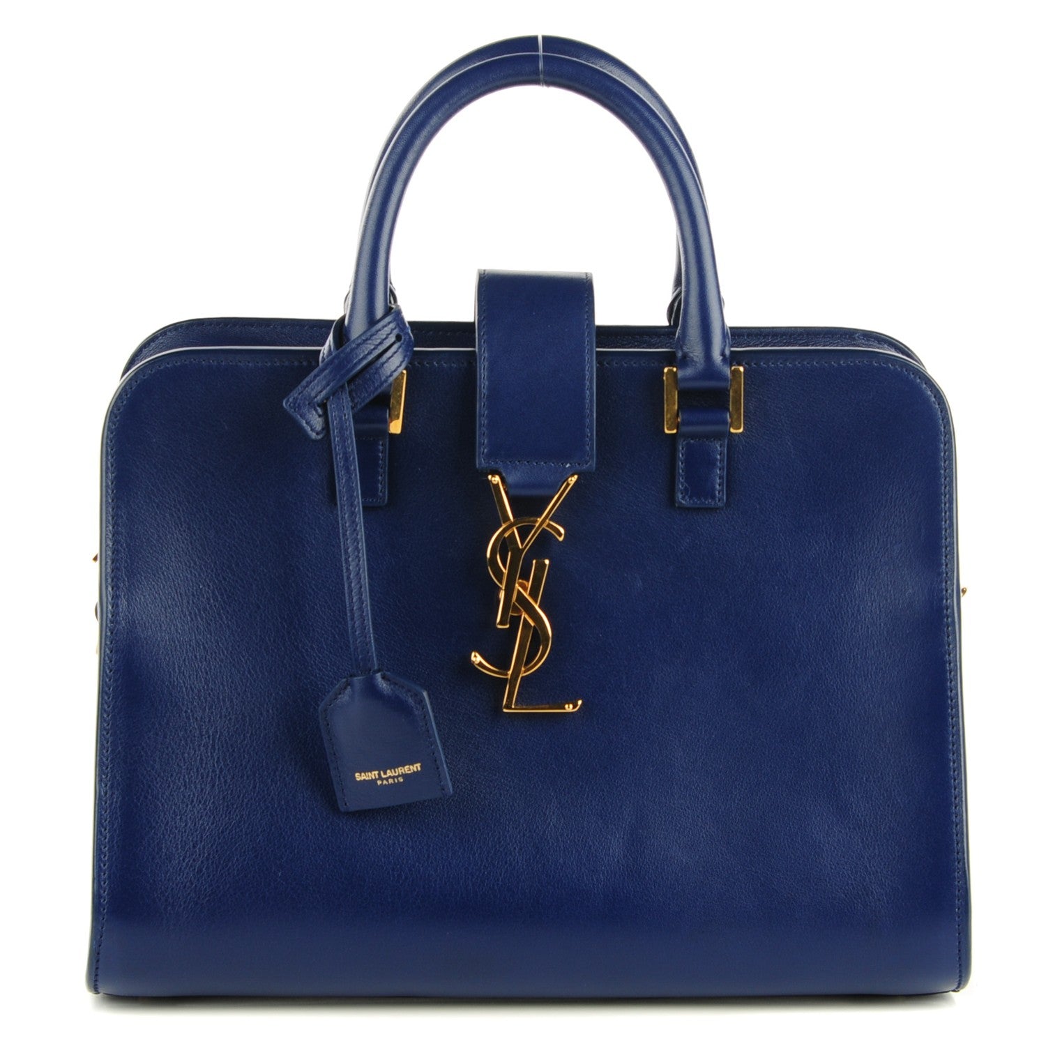Saint Laurent Calfskin Monogram Baby Cabas Blue 1 of 7