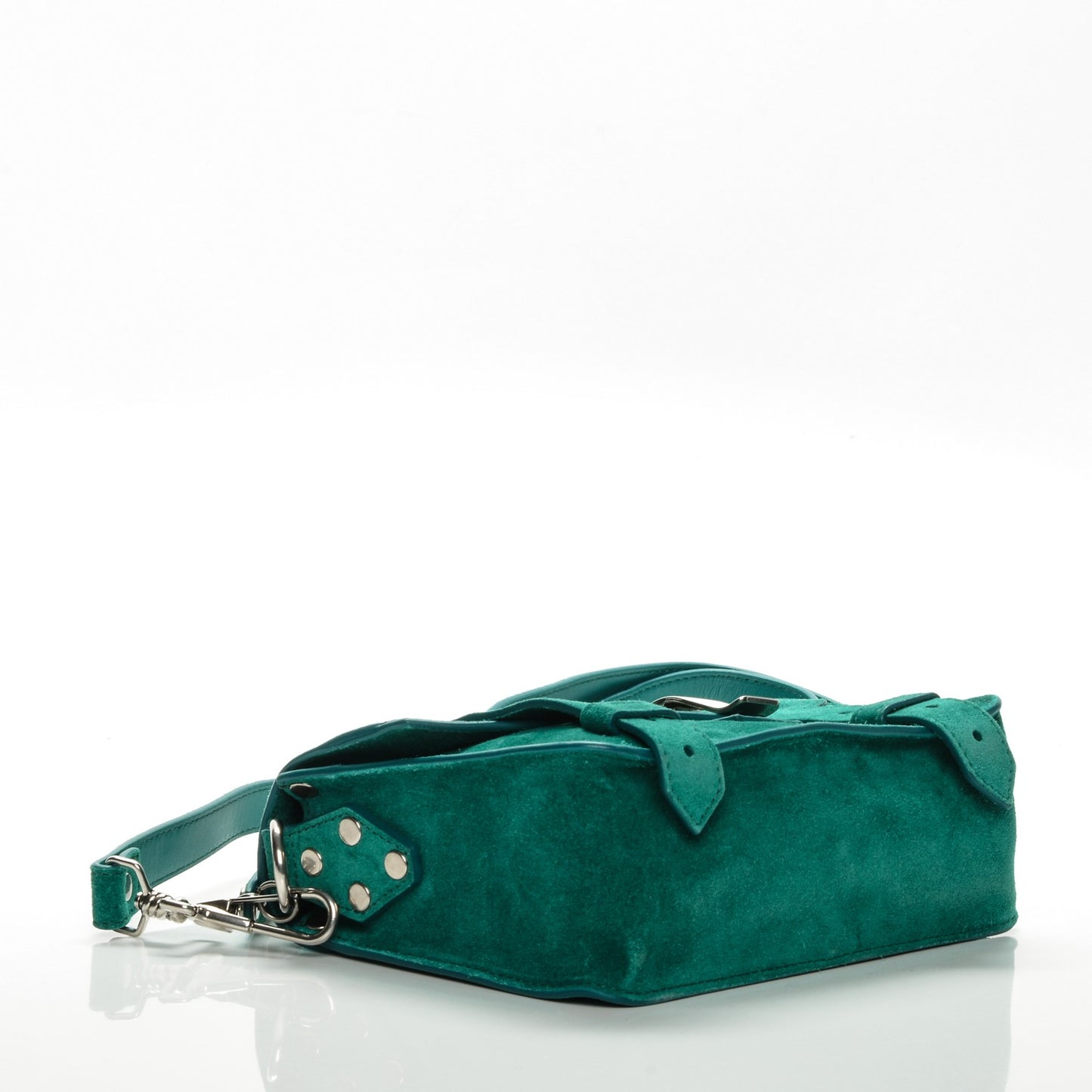 Suede PS1 Mini Pouch Messenger Bag Malachite