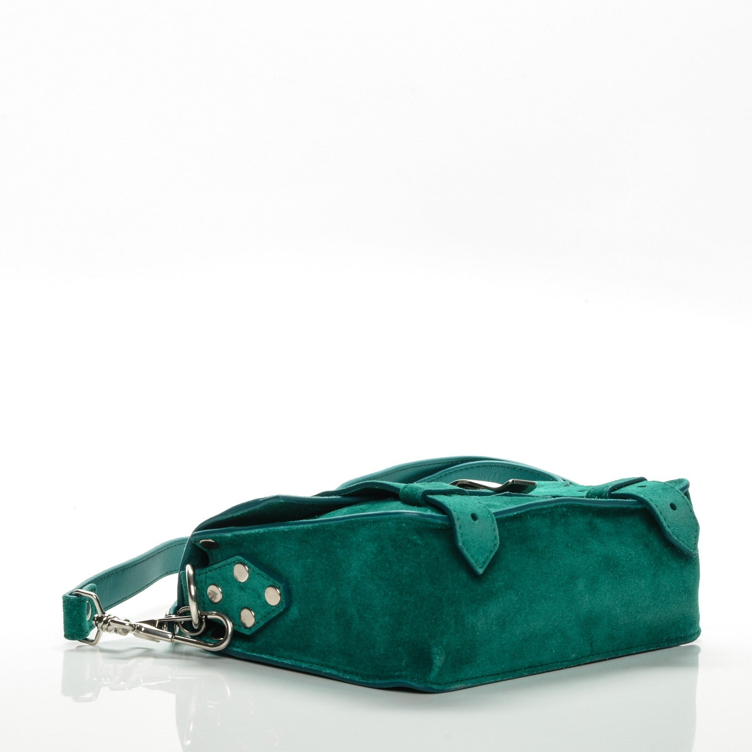 Proenza Schouler Suede PS1 Mini Pouch Messenger Bag Malachite 4 of 7