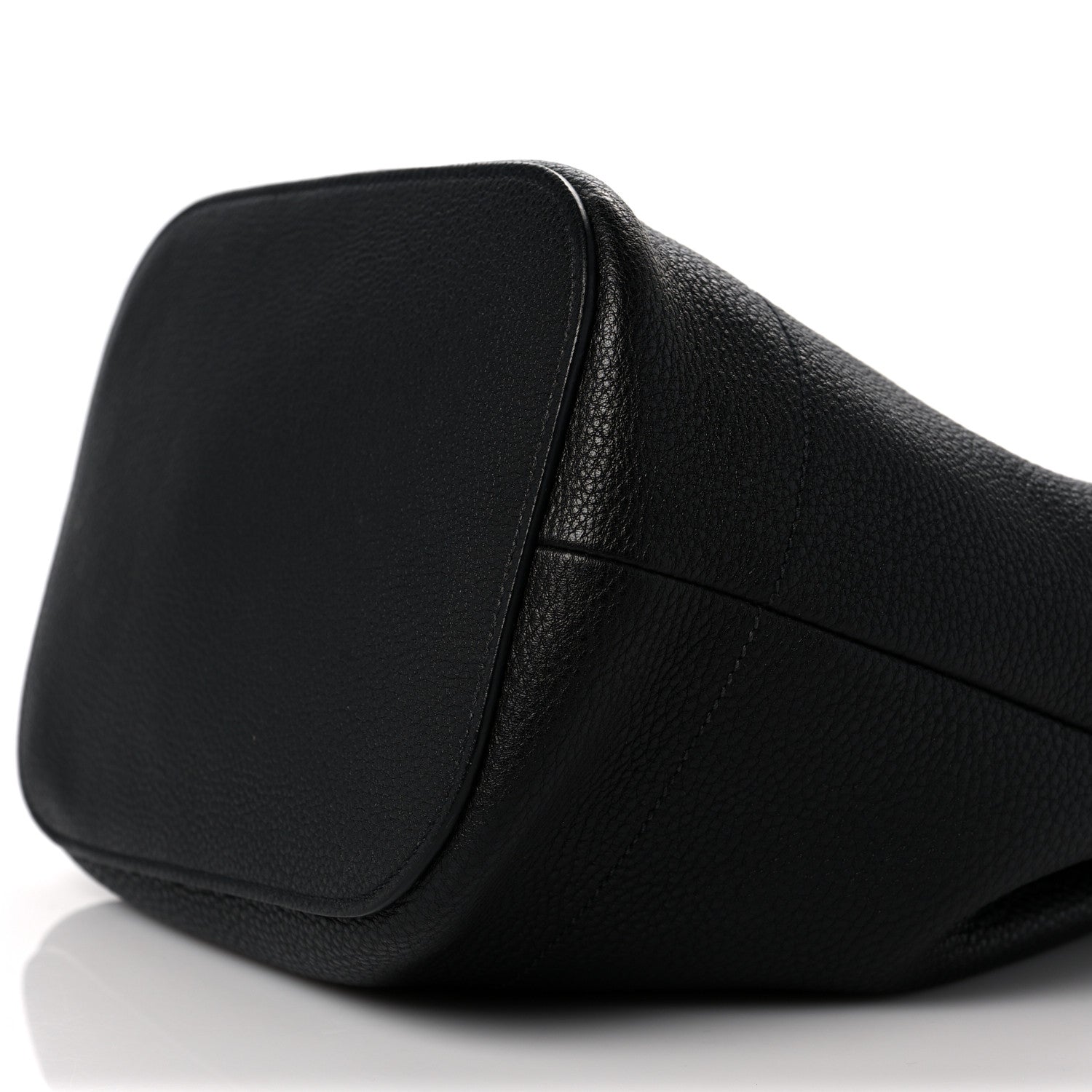 Prada Vitello Daino Drawstring Bucket Black 8 of 8