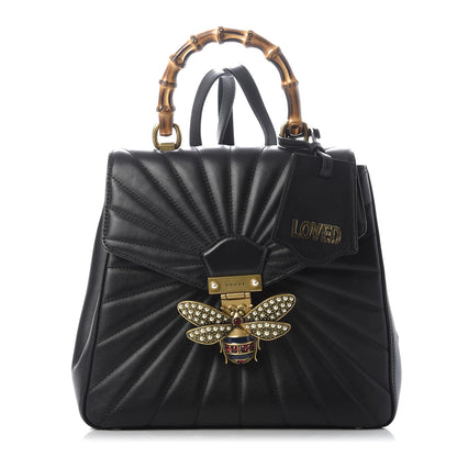 Gucci Calfskin Bamboo Trapuntata Queen Margaret Backpack Black 1 of 8