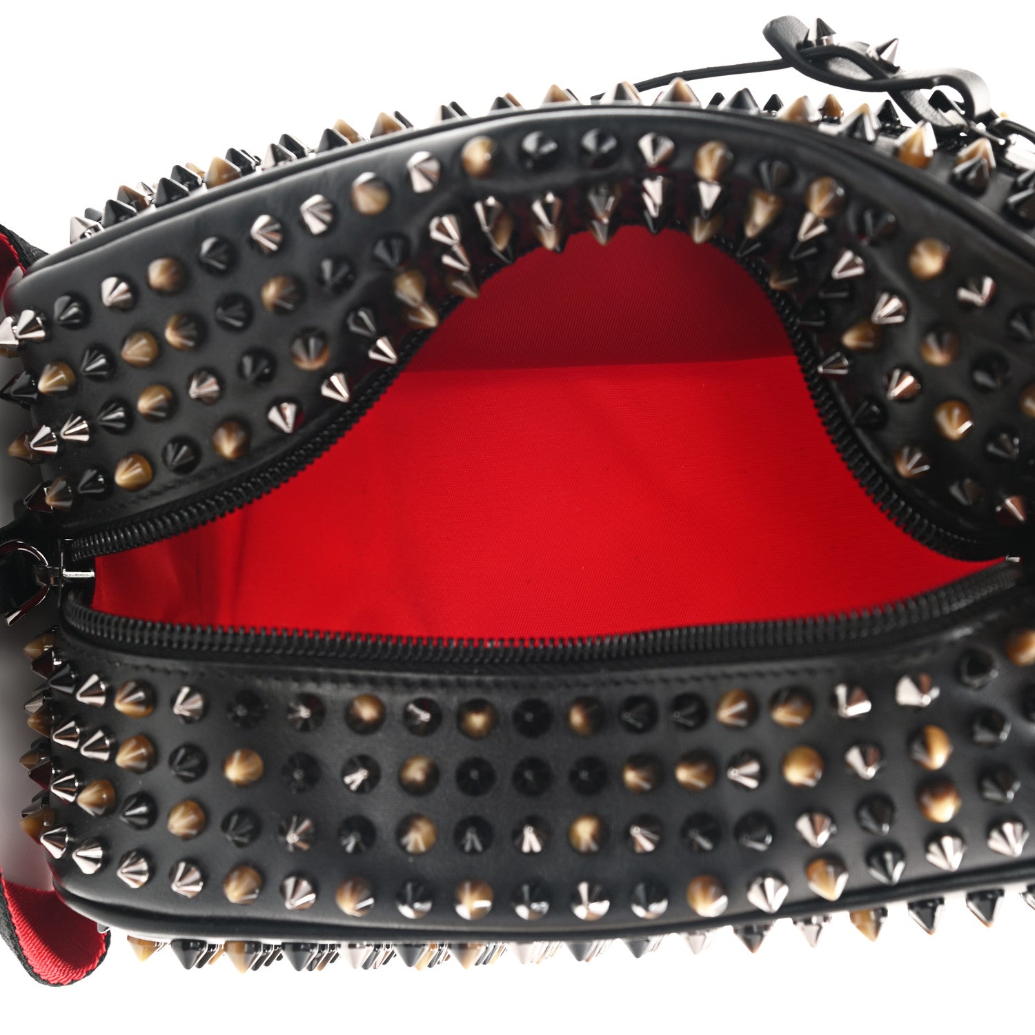 Christian Louboutin Calfskin Spikes Mens Blaster Toiletry Bag