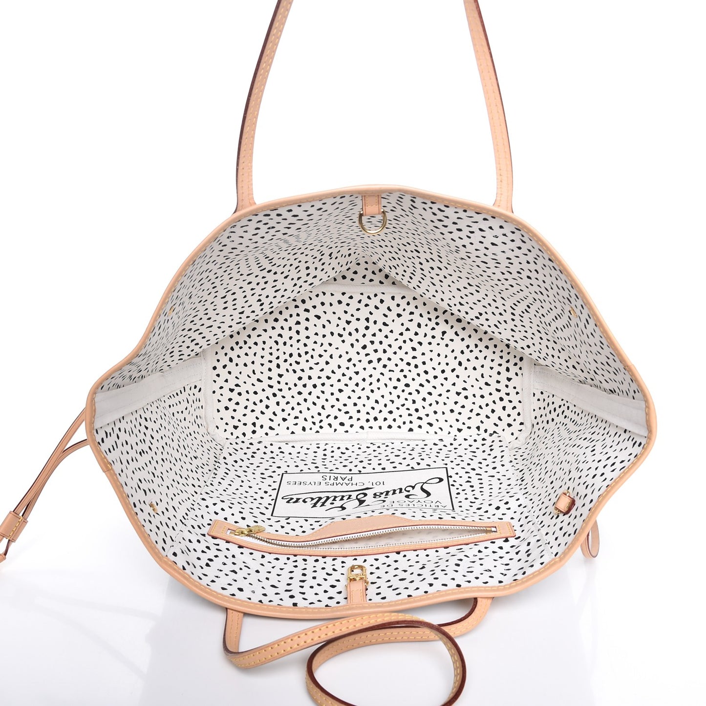 Monogram Kusama Waves Neverfull MM White