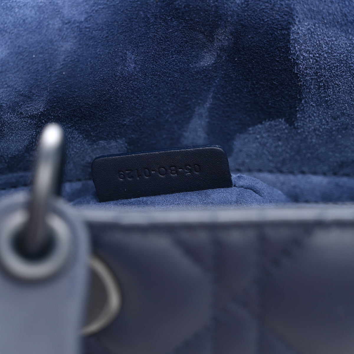 Christian Dior Ultra Matte Calfskin Cannage Medium Lady Dior Blue 7 of 10