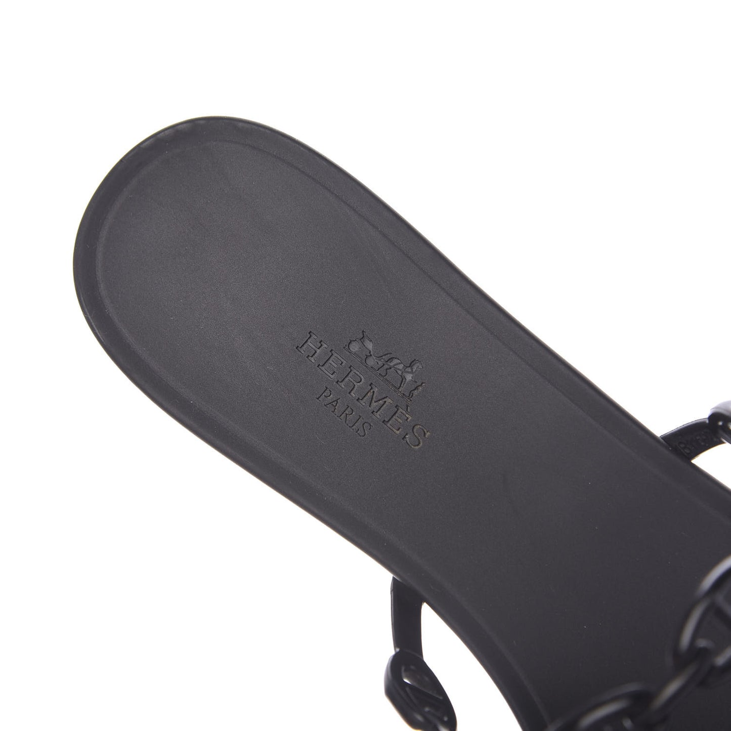 Rubber Chaine d'Ancre Rivage Sandals 38 Black
