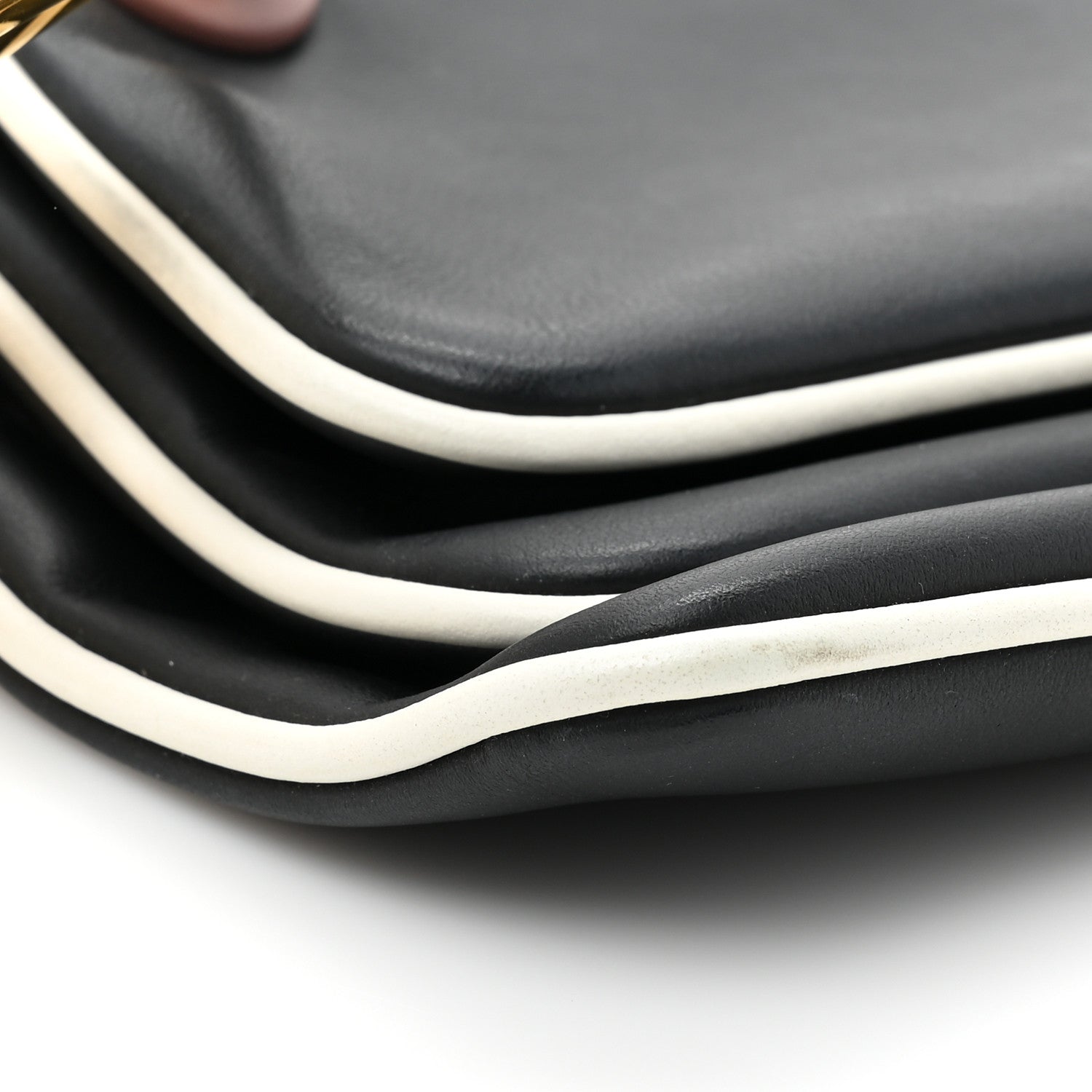 Fendi Vitello Century Opaco F is Fendi Bi-Color Triplette Pouch Set Black 11 of 15