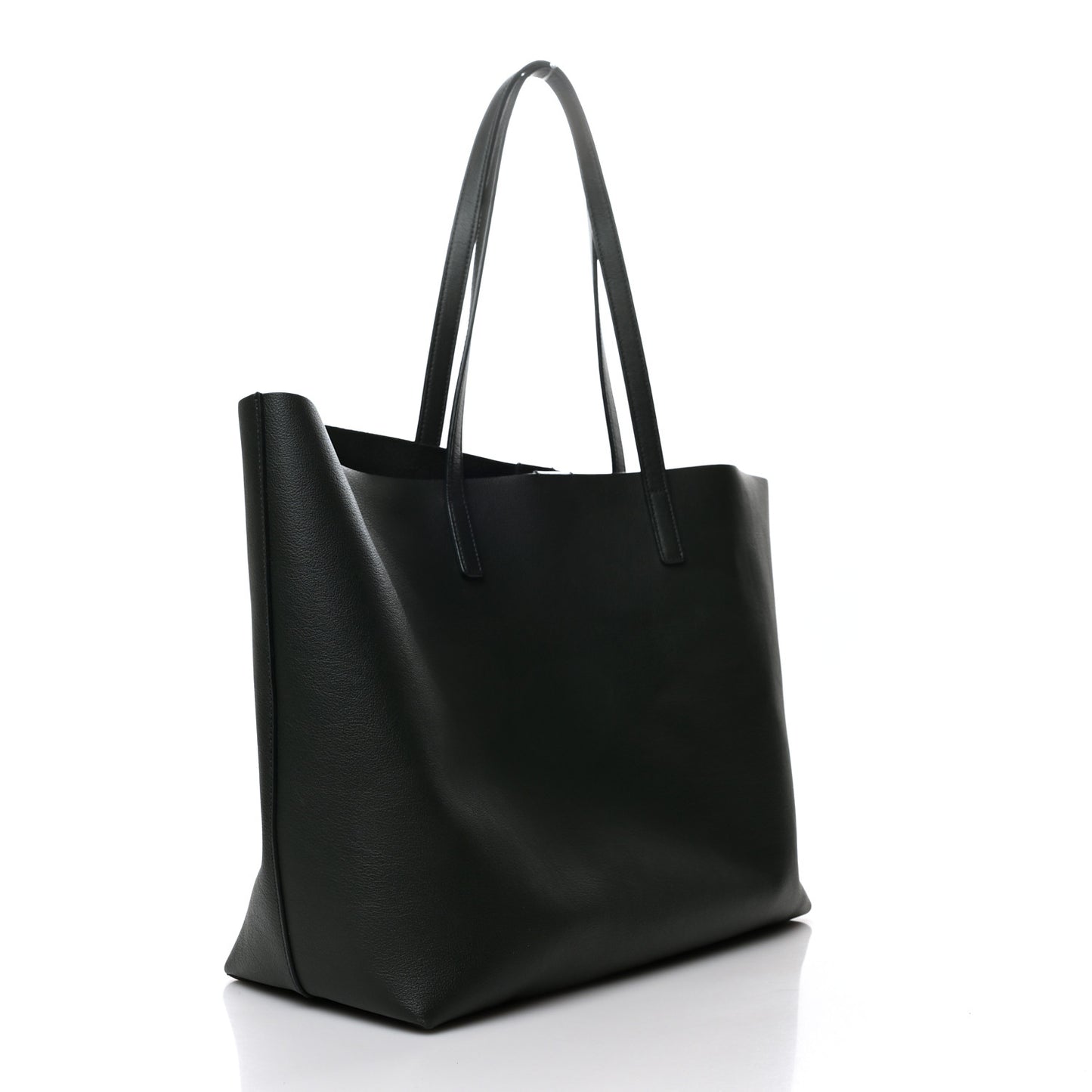 Calfskin Large Shopping Tote Dark Green