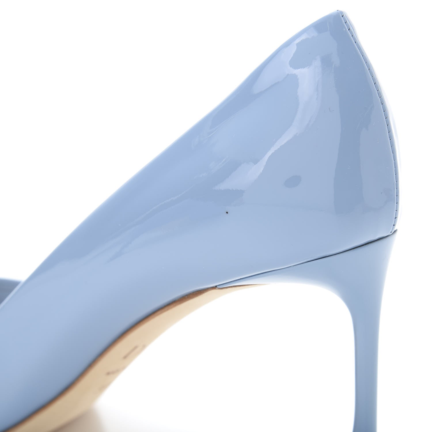 Christian Dior Patent Dioressence Pointed Toe Pumps 36.5 Celeste 9 of 10
