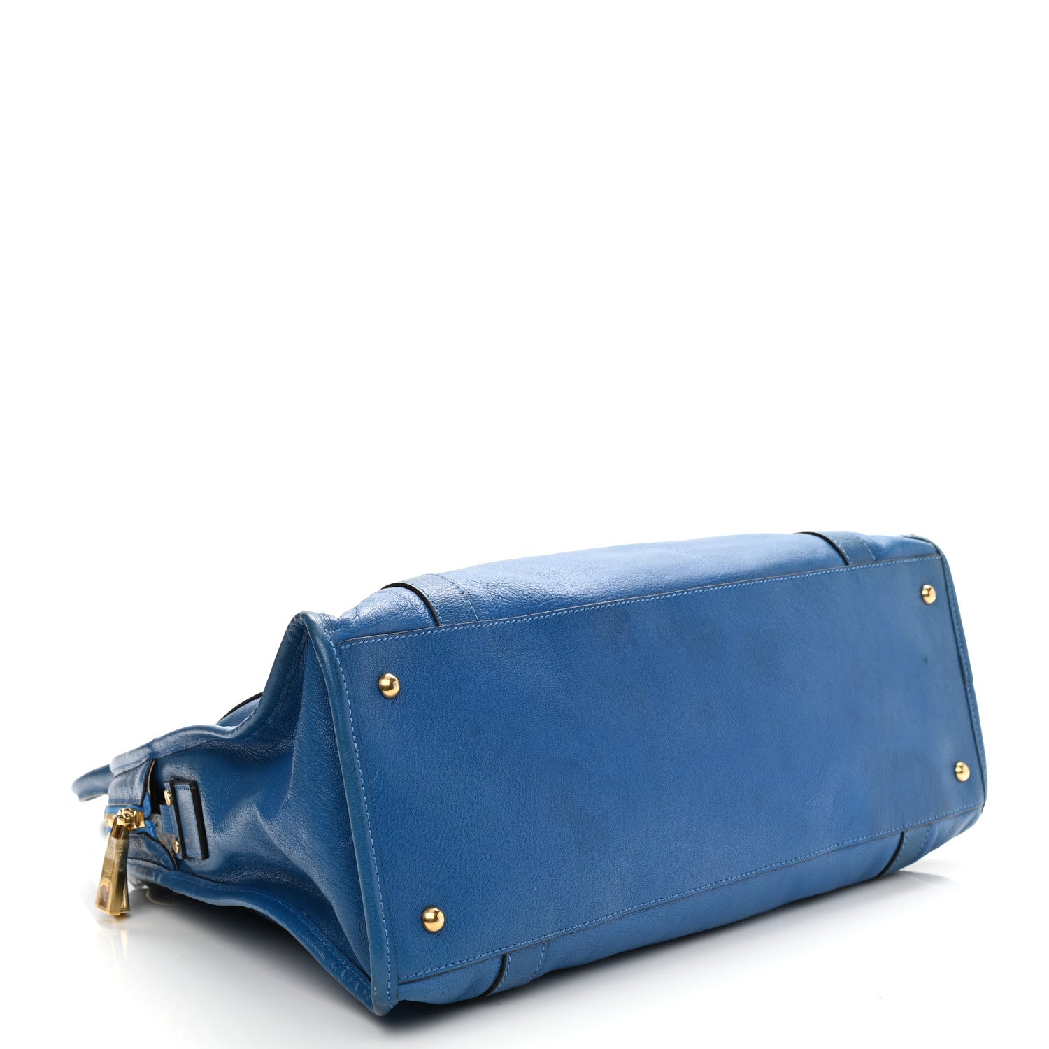 Marc Jacobs Goatskin Large Serengeti Wellington Satchel Bleuette 4 of 12